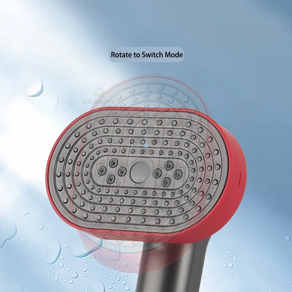 4 Jet Modes Adjustable Shower Head Set 360° Rotation Portable Spray High Pressure Shower Head with Hose Bathroom Accessories