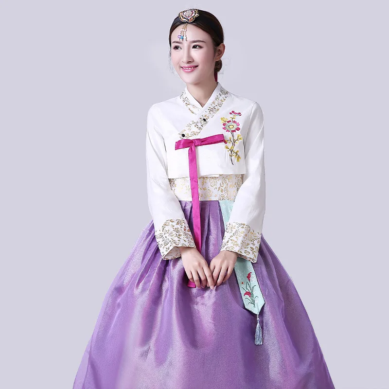 Abito Hanbok coreano per donna Costume tradizionale antico da ballo di scena Lady Palace Corea Abiti da ballo nazionale per matrimonio