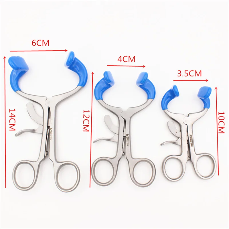 Abridor de boca Dental de 1 piezas, Retractor de labios, expansor de mejillas, Material de acero inoxidable, herramientas de dentista, instrumento