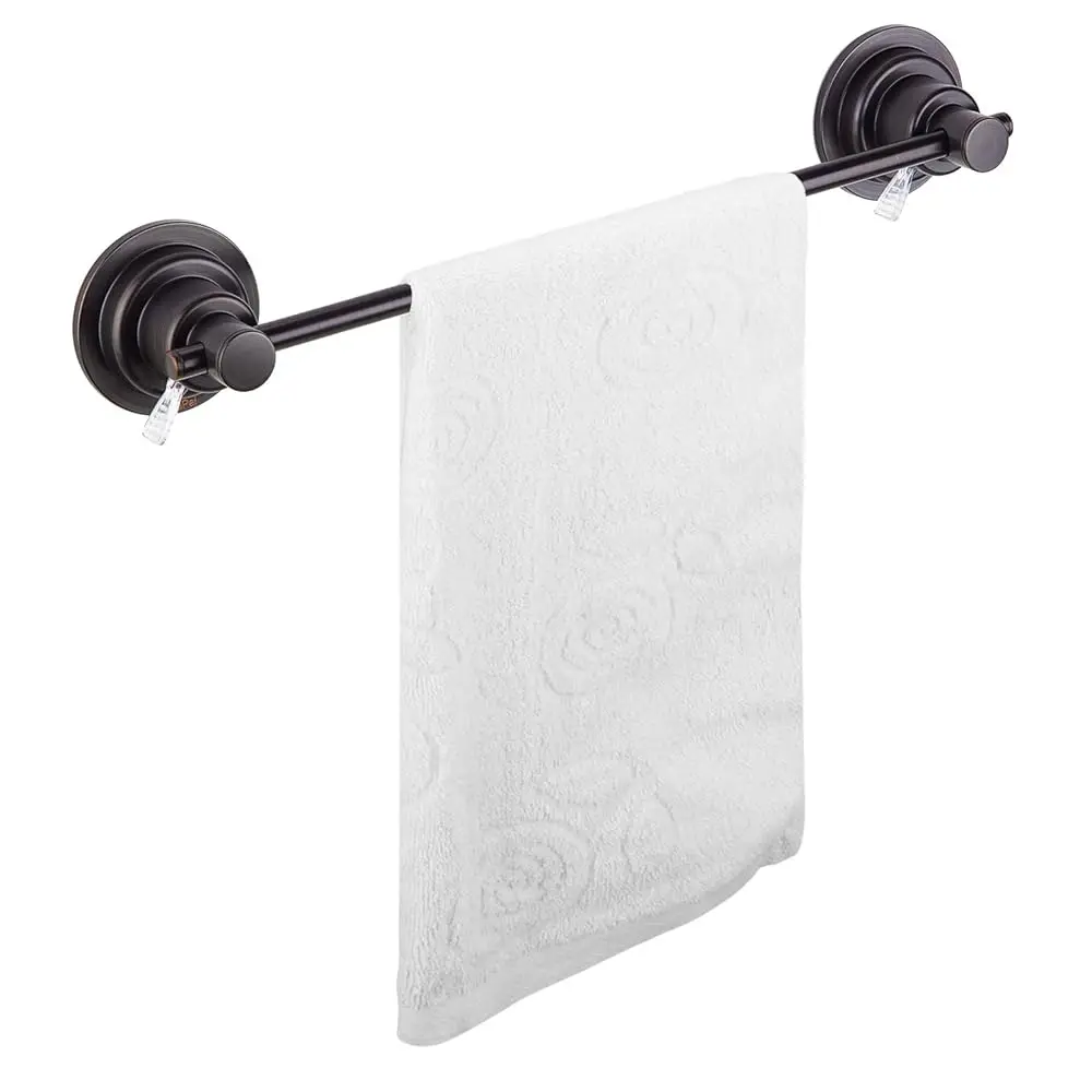 

Free Shipping-Suction Cup Towel Bar 24 Inch,Removable Modern Vacuum Suction Towel Holder for Bathroom Door Adhesive Towel Bar Su