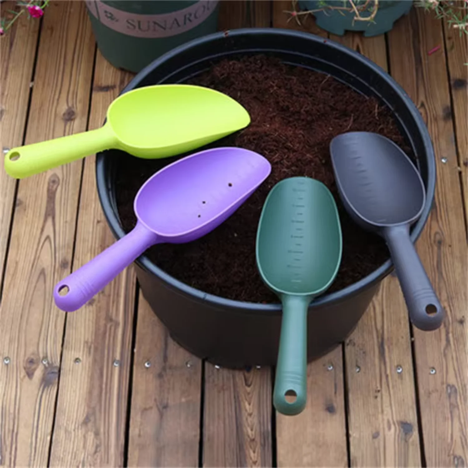 Pelles en plastique pour ameublir le sol des plantes succulentes, outils de jardinage, outil de plantation de fleurs