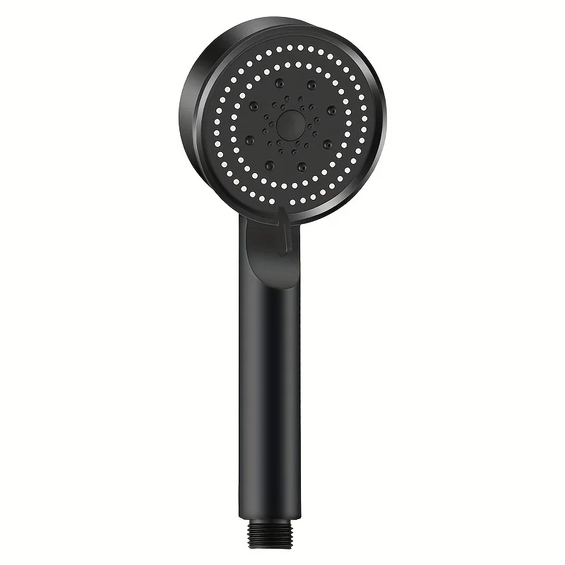 High Pressure Handheld Shower head (5-speed spray mode) - rain shower made of durable plastic, threaded interface design