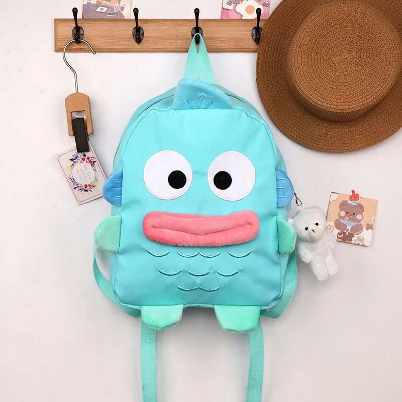 

New personality funny cute schoolbag clown fish cartoon ugly cute casual light large capacity backpack