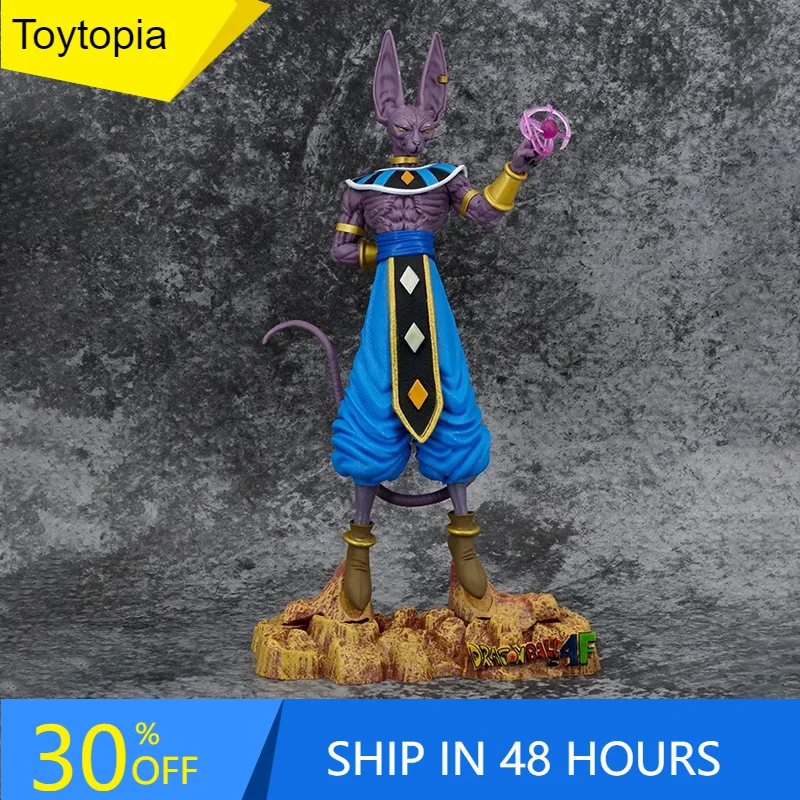 

30cm Dragn Ball Figure Beerus Standing Back Hand PVC Model Ornaments Statue Desktop Decoration Birthday Gifts Toys Collections