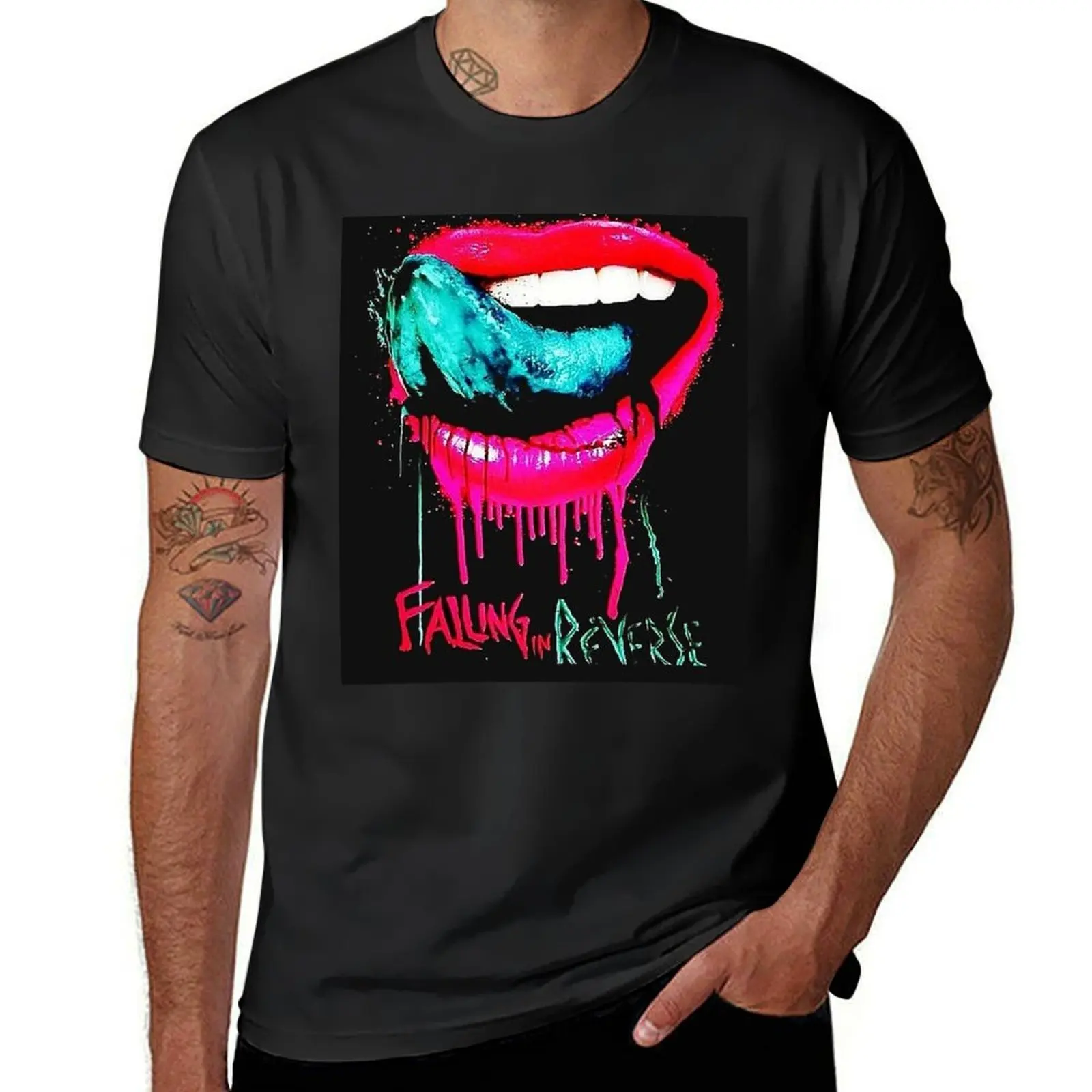 

Falling In Reverse T-Shirt blanks boys animal print oversized customs designer t shirt men