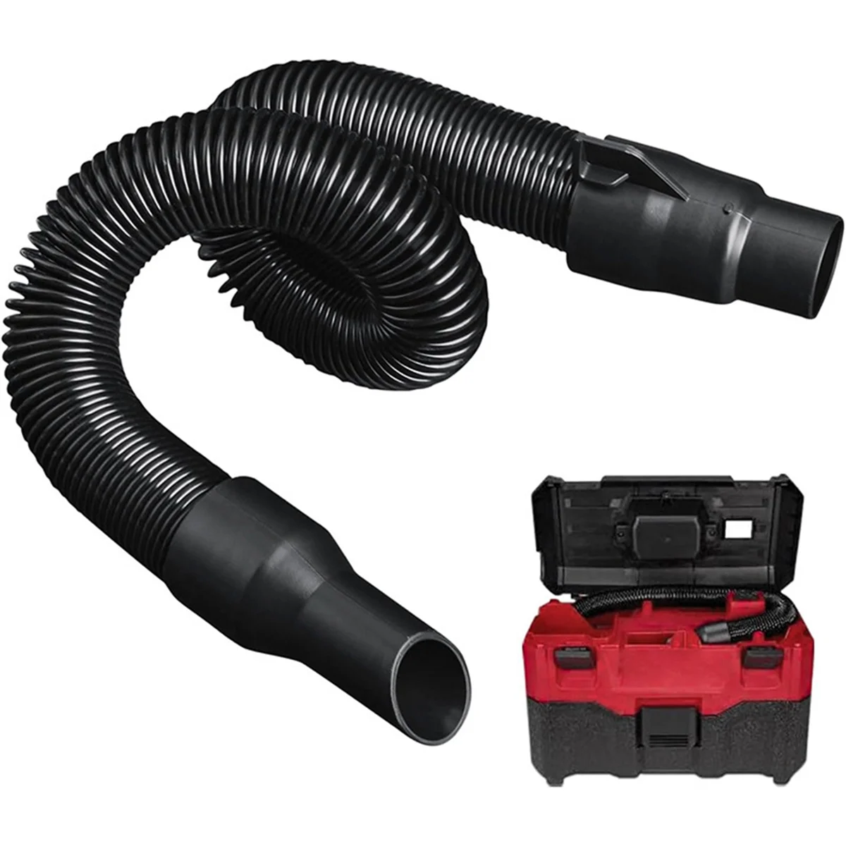 Manguera de vacío 14-37-0105 para aspiradora Milwaukee M18 0970-20 0880-20 0780-20, se adapta al conjunto de manguera de vacío húmeda/seca de 18 V/28 V