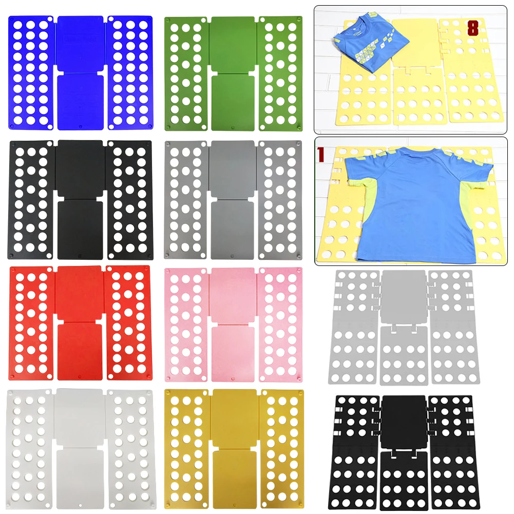 

Plastic Shirt Folding Board T Shirts Jumpers Organizer Folding Save Time Clothes Holder Laundry Folder Home Storage Tool for Kid