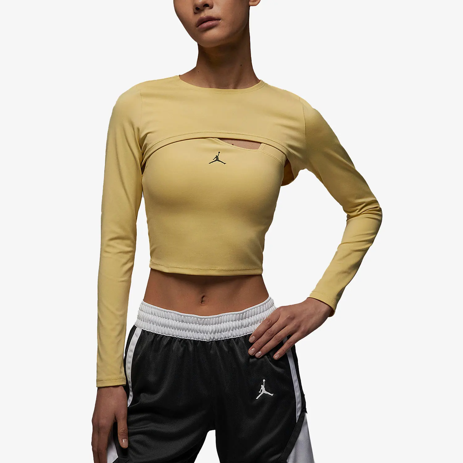 

Nike Authentic JORDAN Women's Training Fitness Breathable Crop Top T-Shirt DV1275-753