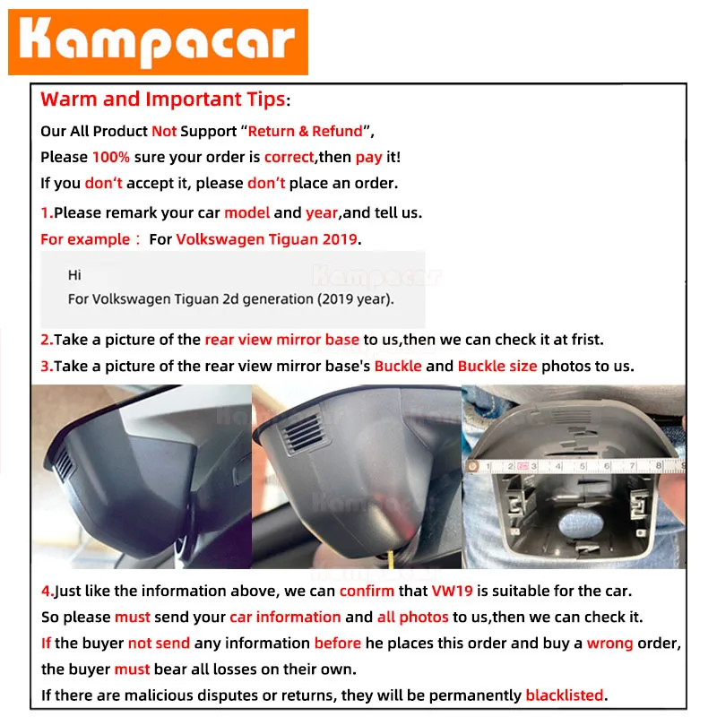 Kampacar BM15-1K 1080P Wifi 대시 캠 자동차 Dvr 카메라 BMW X3 G01 xDrive25i xDrive28i xDrive30i M 2018-2022 10% 자동차 Dashcam