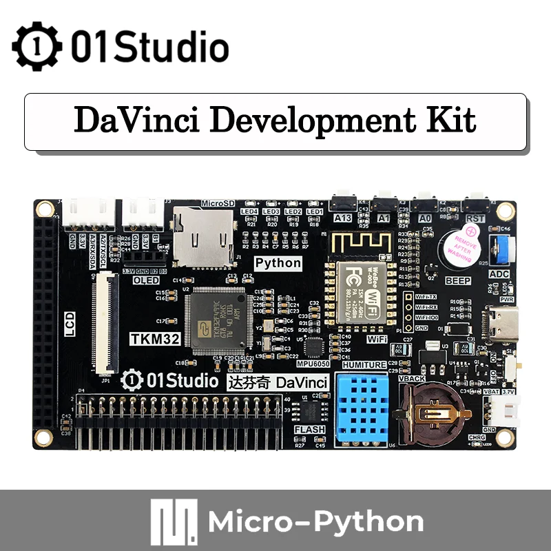 

Плата разработки дисплея 01Studio DaVinci TKM32F499 Micropython ARM STM32 MCU, совместимый с 4,3-дюймовым RGB-дисплеем