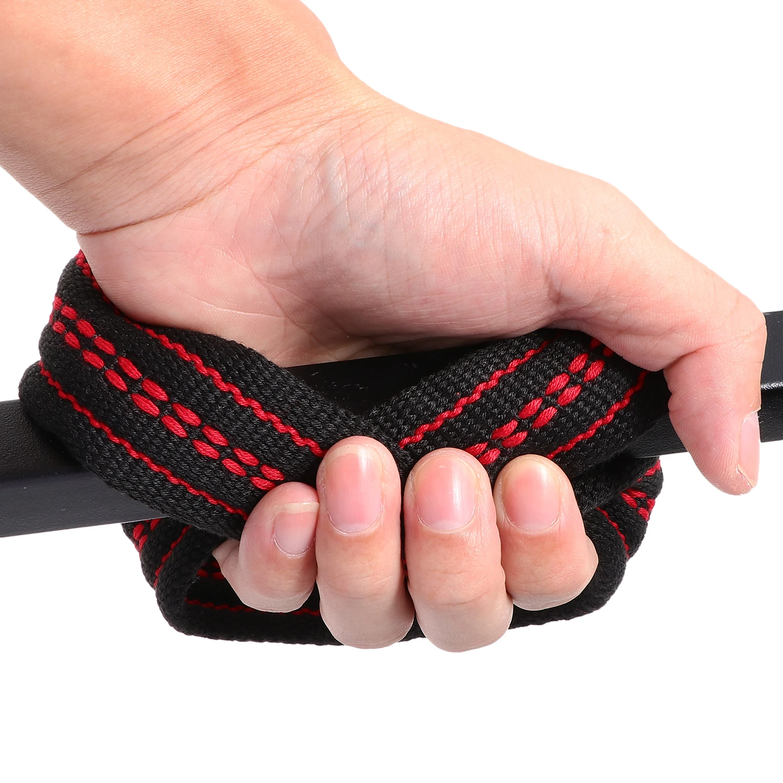 

1 Pair Weightlifting Wrist Belt Gym Wristband Fashion Sweatband Breathable Durable Elastic Portable Support For Workout Sport