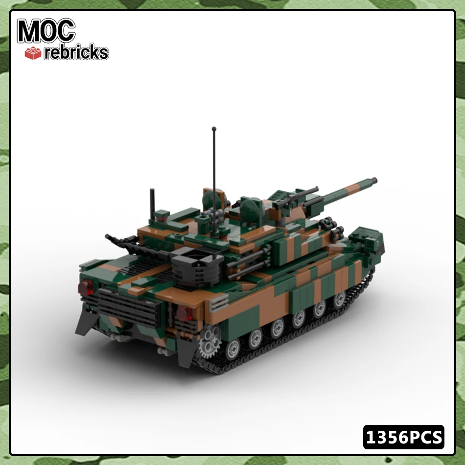 WW2 serie di armi militari K2 serbatoio di battaglia principale MOC Building Block soldati dell'esercito carro armato modello di veicolo mattoni giocattoli regali per bambini