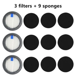 3 Pcs Filters & 9 Pcs Sponge Filters For Afoddon A200Pro/A200 For ORFELD B08/C10A/C10G For NEQUARE S12 S25 S26