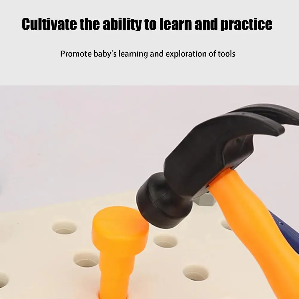 40/56/58 pezzi giocattoli per bambini giochi per bambini set di strumenti di riparazione vite da gioco trapano elettrico kit di strumenti di imitazione con cacciaviti
