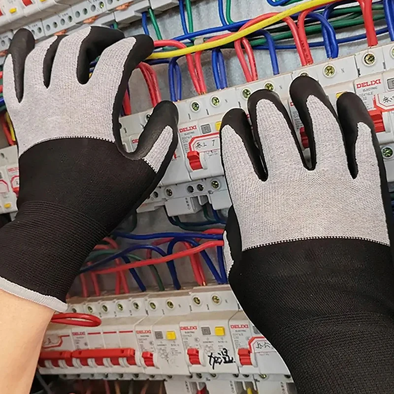 Ultra Thin Electrical Insulating Gloves Withstanding Voltage 400V/500V Rubber Touch Screen Insulation Glove Industrial