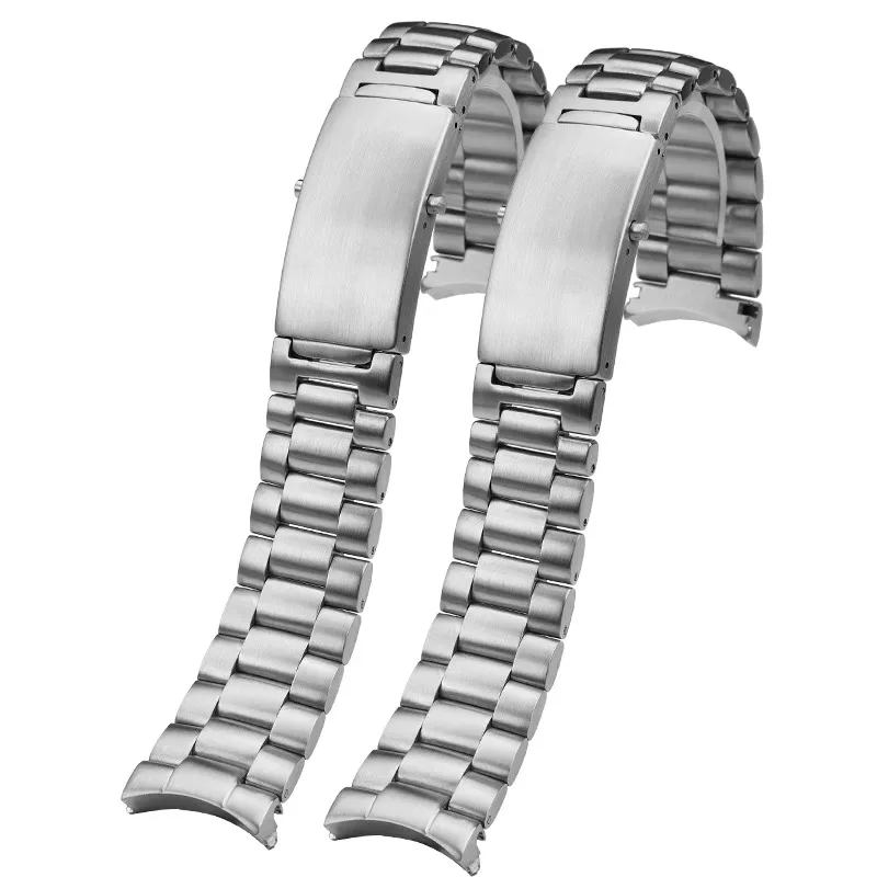 

Ремешок для часов из нержавеющей стали для серии Longines Spirit L3.811.4.93.6, 22 мм, дуговой интерфейс, серебряный однотонный металлический мужской спортивный ремешок для часов