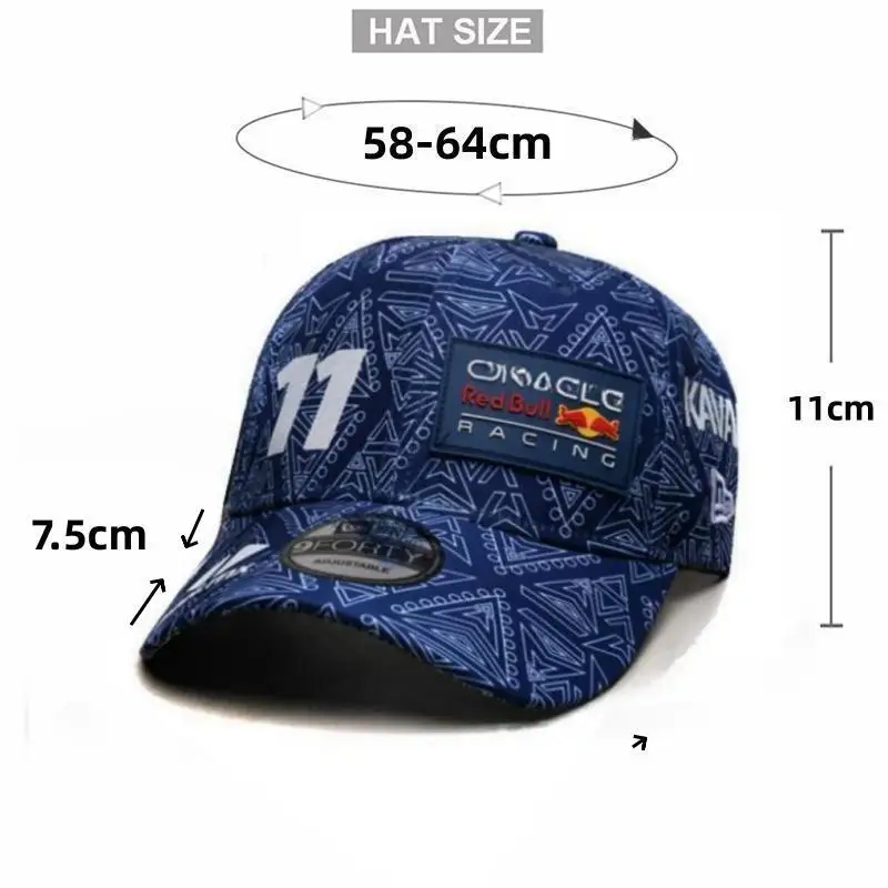 New Red Bull riding cap, F1 racing themed design for men's and women's outdoor sports baseball caps, sun protection sun hat