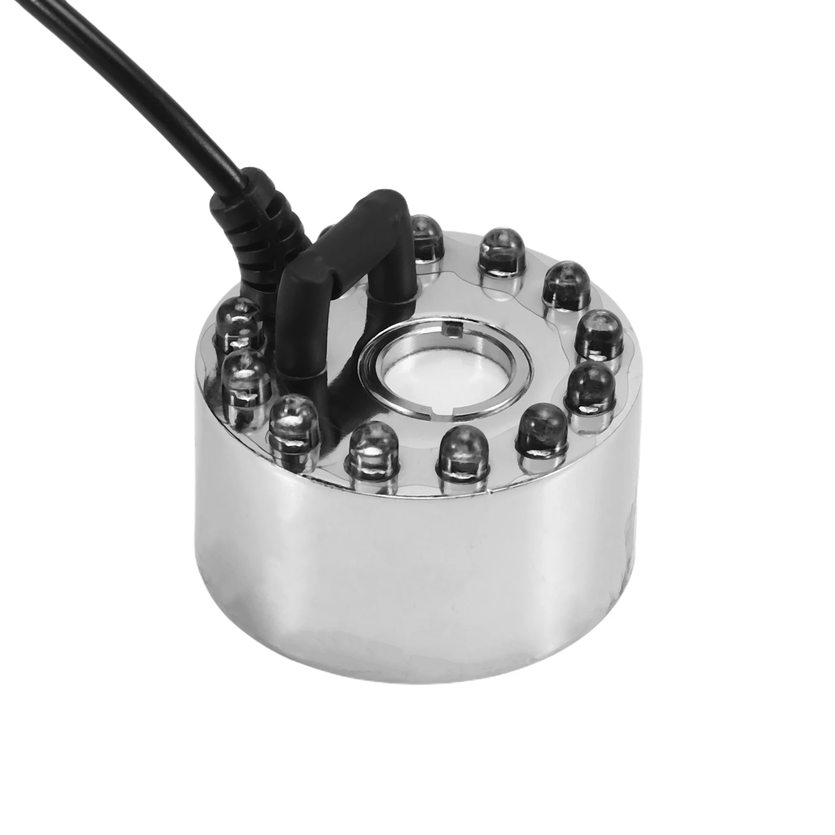 A09G-Máquina de niebla ultrasónica nebulizador fuente de agua estanque 12 LED