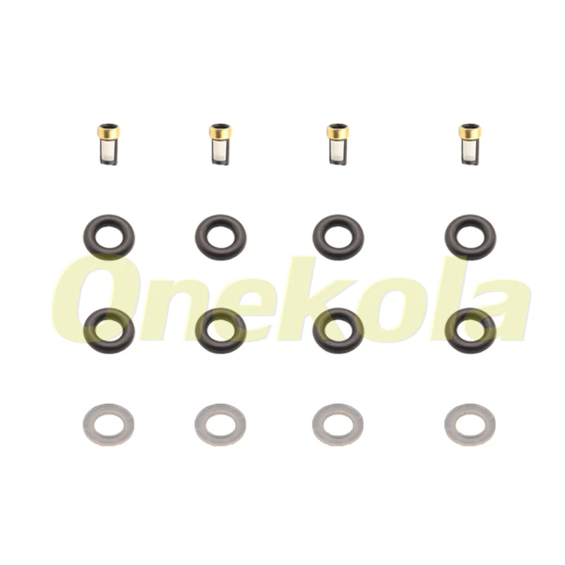 Fuel Injector Service Repair Kit Filters Orings Seals Grommets for 2003-2004 Ford Crown Victoria 4.6L V8 0280155917