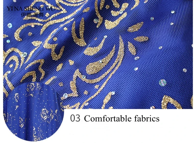 Sexy Bauchtanz-Kostümset für Damen im Bollywood-Stil, ägyptisch-indischer Stil, Chiffon-Oberteil mit Pailletten und Fransen, Rock für Bühnenauftritte – Detail 6