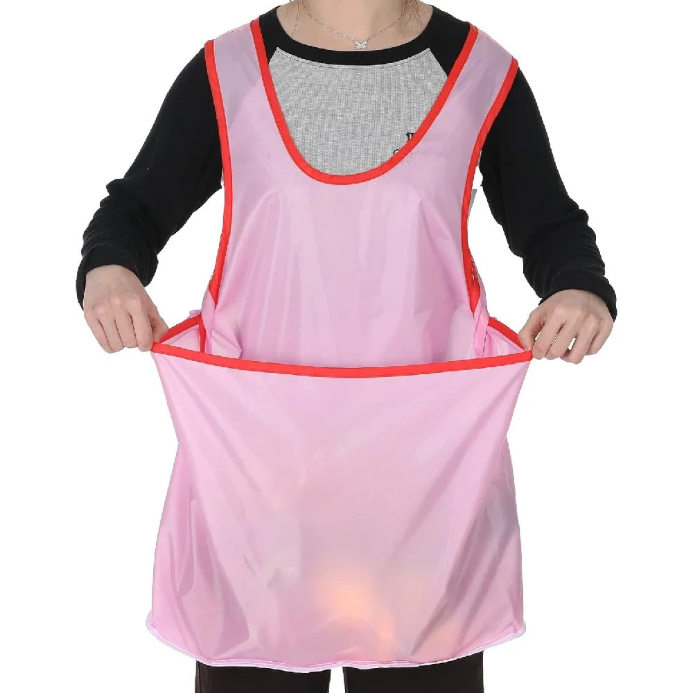 1PCS Sleeveless Laundry Apron Women Gifts Portable Cross Design Comfortable Drying Clothes Organizer Waterproof Bib