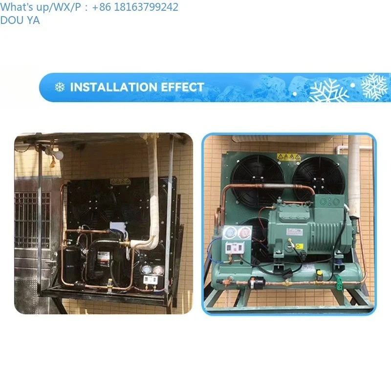 2026 Ruitong Factory Professional Energy Saving Refrigeration Equipment Semi Hermetic Bitzer Compressor Condensing Unit
