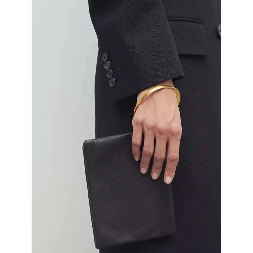 Metallic Ring Clutch Ladies Evening Bag Luxury Design Bags for Women Handbag Round Handle Tote Small Soft PU Leather Pouch NEW