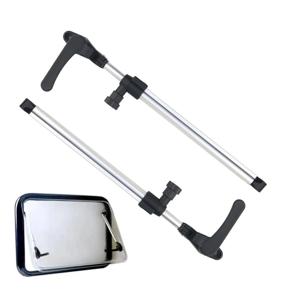 ​2pcs RV Window Support Rod 305‑437mm Telescopic Aluminium Alloy for Motorhome Camper Trailer