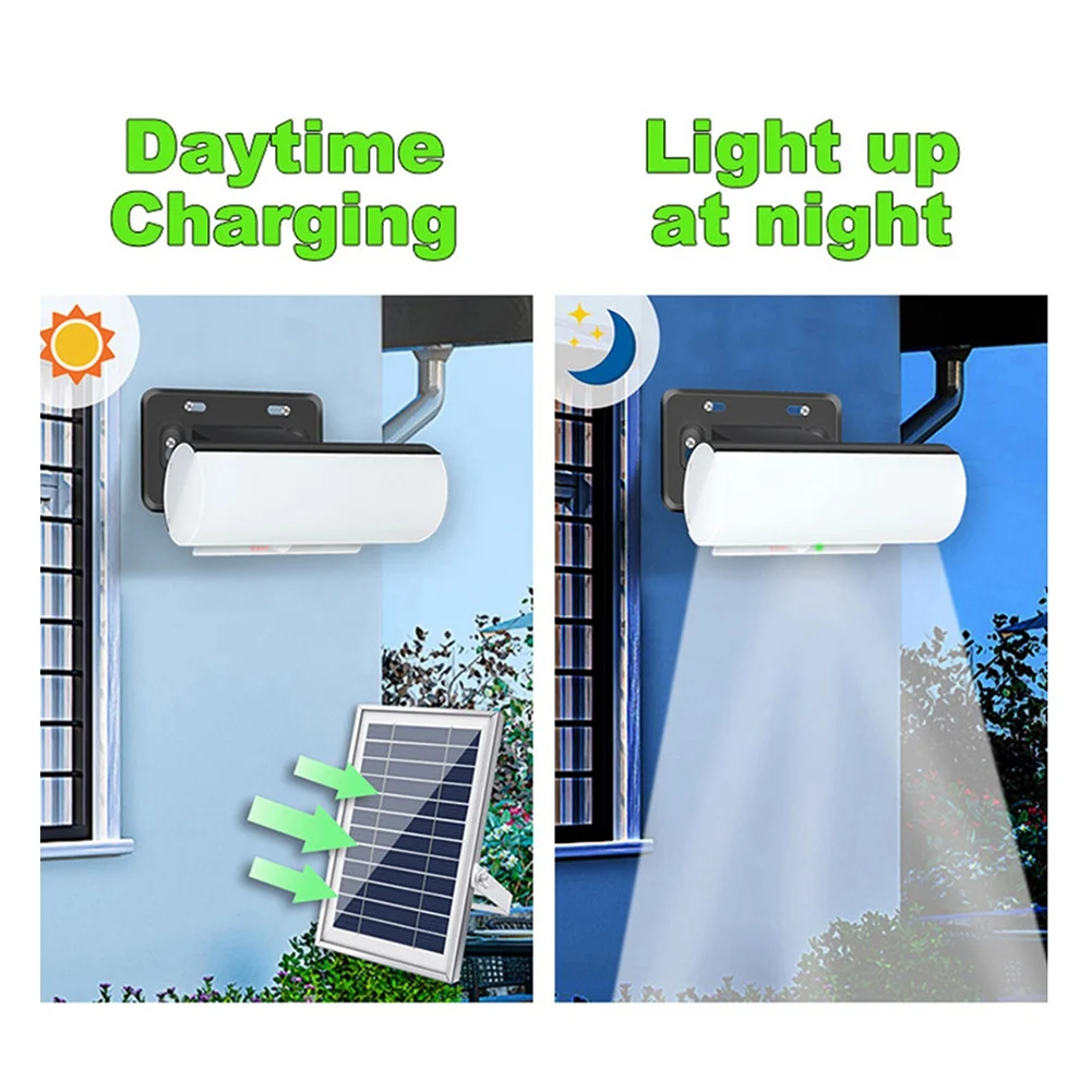 Solar Lamp with Motion Detector Dimmable Indoor LED Light with 5m Cable Waterproof Solar Spotlight 3 Models for Garage-A21I