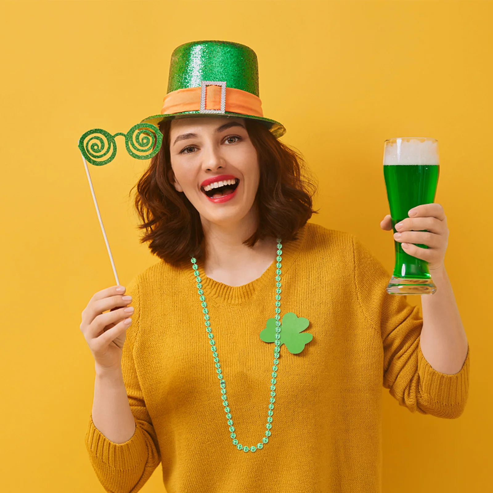 

1Pcs Pearl Glasses Chain Green Hand-Connected Anti-Drop Stylish Eyeglasses Chain Protective Decoration for Reading Glasses