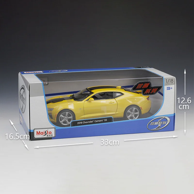 Maisto Scale 1:18 2016 CHEVROLET CAMARO Bumblebee Mock-up Alloy Cars Toy Motor Vehicle Diecast Metal Model Gift for Boys