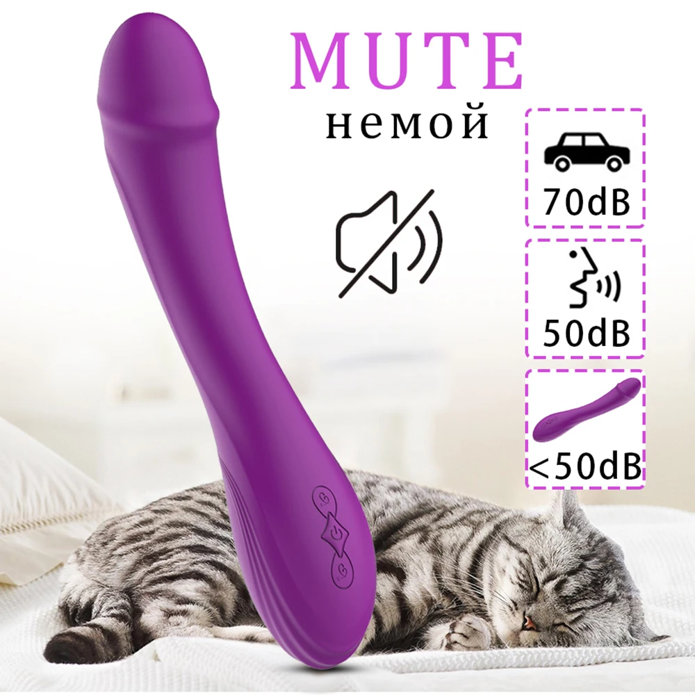 Powerful Dildo Vibrator Sex Toys with Climax Button Solf Silicone 10 Vibration Vagina Massager Female Masturbation Sexy Device