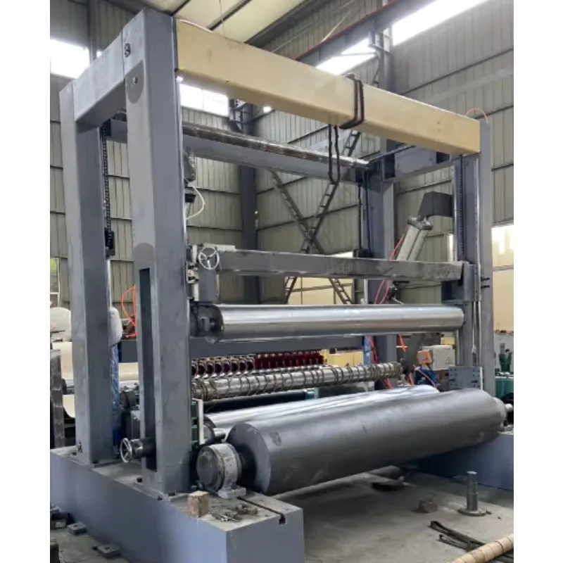 Máquina rebobinadora para cortadora de rollos de papel