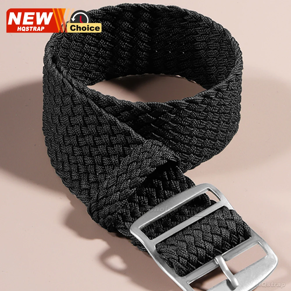 New One Piece Nylon Woven Watch Band 16mm 18mm 20mm 22mm Colorful for Perlon WatchStrap for Omega Bracelet Women Men Wristband