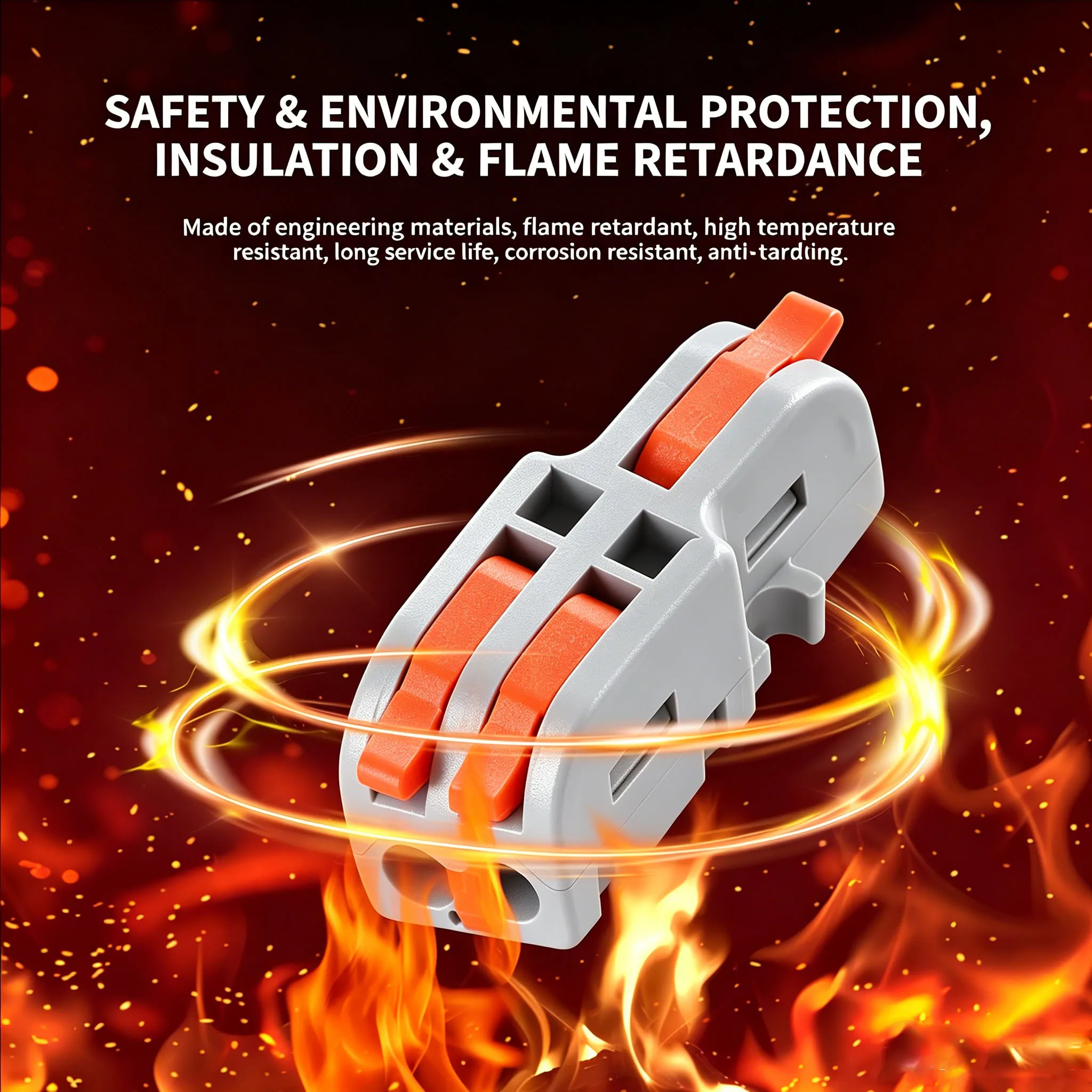 Multi-in Multi-out Quick Wire Connectors Universal Parallel Cable Splitter Splicing Electrical Wiring Terminal Block