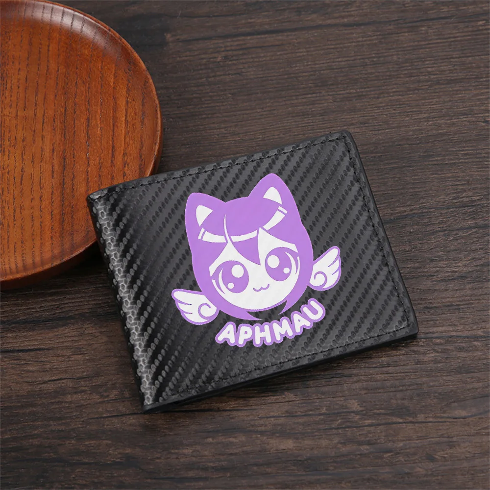 Cat girl wings eyes logo design Men's Wallets Simple Business Modern Stylish Printing Design Gifts For Father Boyfriend Christma