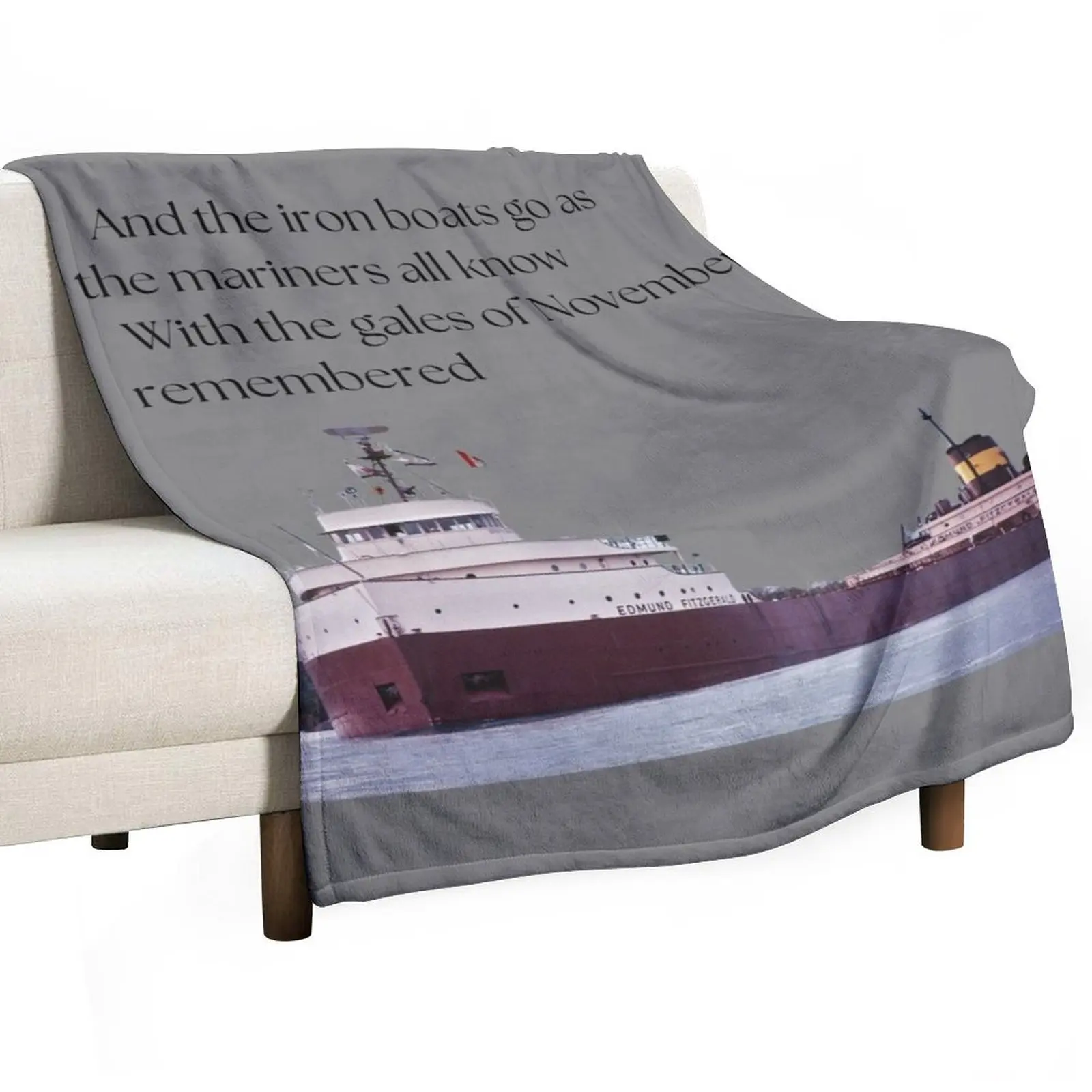 

History -- Edmund Fitzgerald Throw Blanket Beautifuls Beach Blankets For Sofas Hairy Blankets
