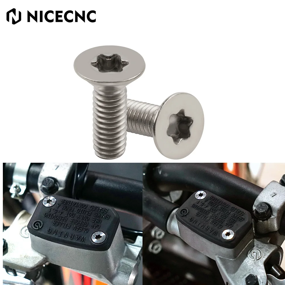 Motorcycle M4x12 Front Brake Reservoir Cap Cover Screws Bolt for KTM DUKE/RC 125/200/390 2011-2019 Yamaha MT-07 MT-09 FZ-07 FZ