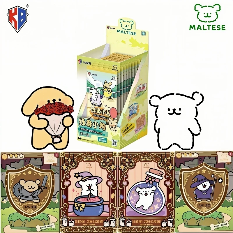 

Коллекционные карточки KABAO New Line: милые и интересные персонажи мальтийских собак, аниме-персонажи, карточная игра, игрушки и подарки для детей