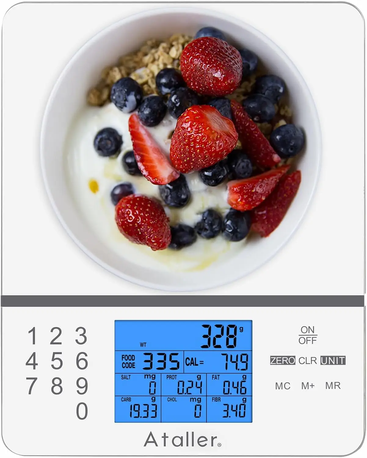 

Цифровые кухонные весы с калькулятором калорий для приготовления еды и похудения, единицы измерения: фунты/граммы/унции, батарейки в комплекте