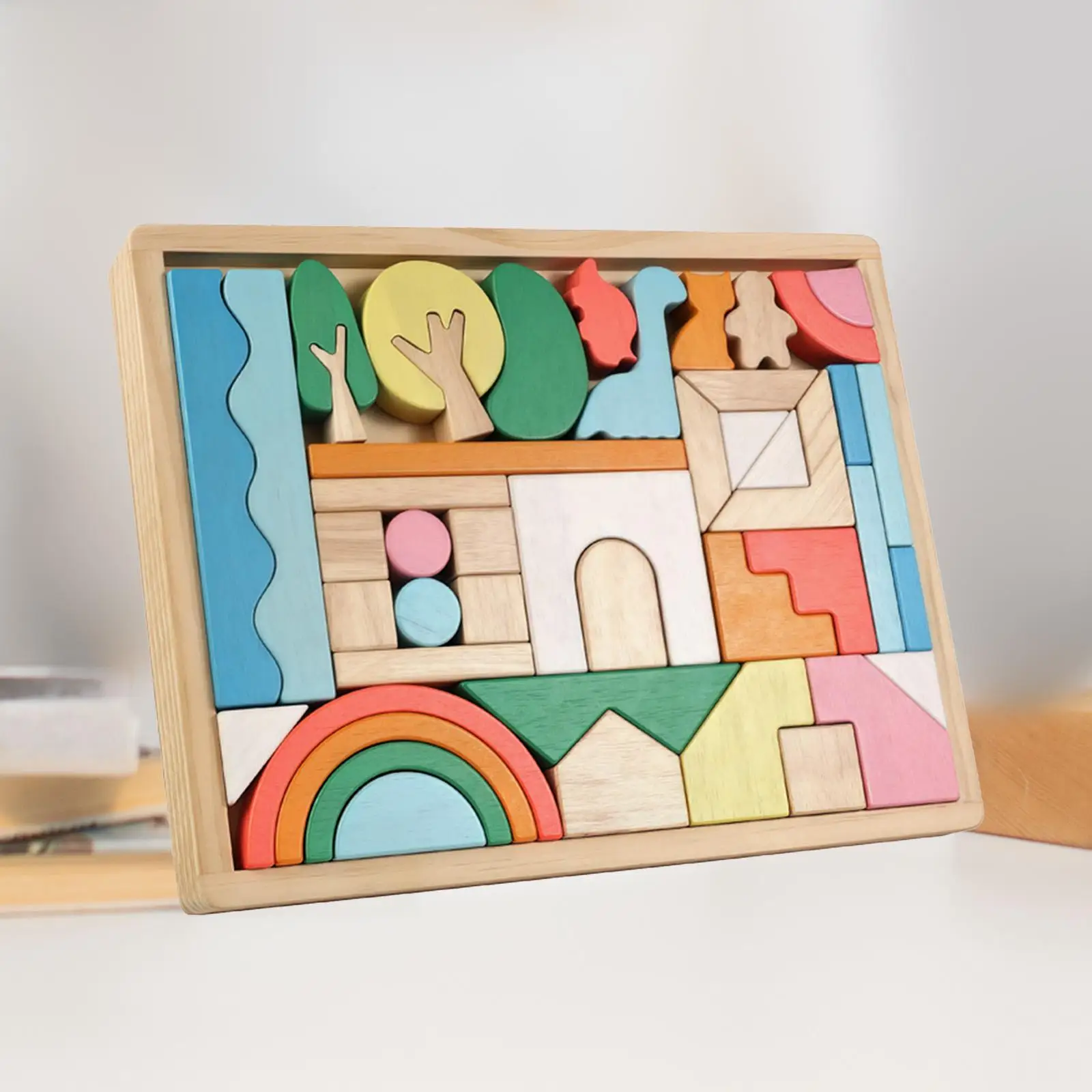 

Rainbow Decor Toy, Early Development Gift ,Hand Eye Coordination ,Cognitive Development, Teaching Aid