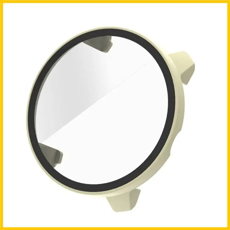 واقي شاشة بغطاء صلب من البولي كربونات مضاد للخدش مع زجاج مقسى مدمج لأجهزة تتبع اللياقة البدنية، جهاز يمكن ارتداؤه خفيف الوزن