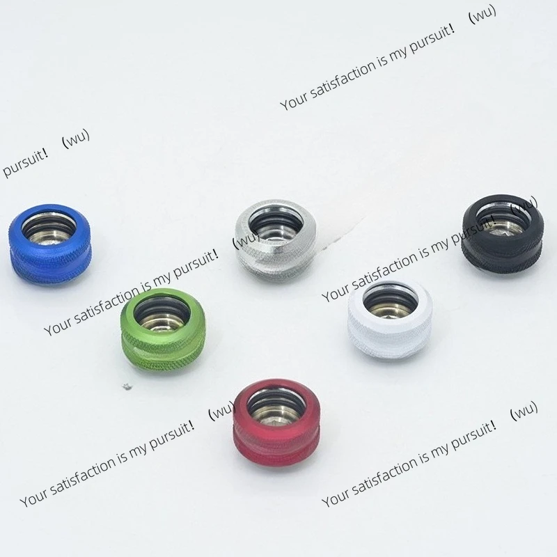 Computer water-cooled hard tube quick screw, water-cooled black silver red green white blue