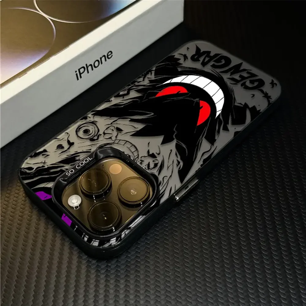 Anime Gengar Phone Case for Samsung Galaxy S25 S24 S23 S22 S21 S20 Note20 FE Ultra Plus 4G 5G Anti Fall Matte Back Cover - náhled 3