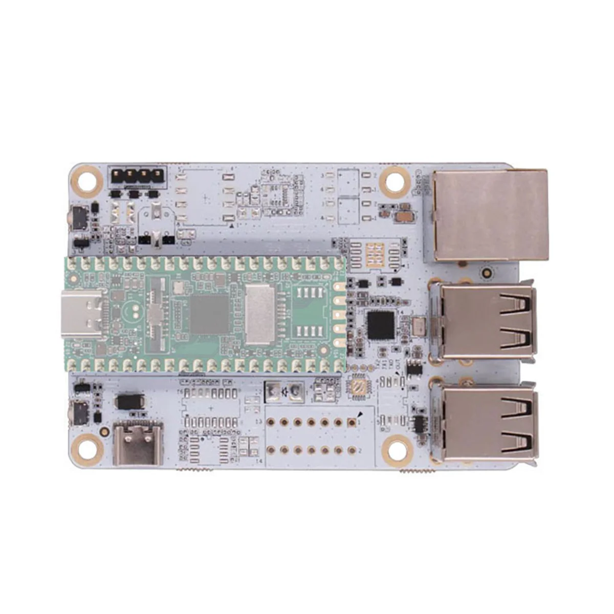 Placa de Expansão Base USB Hub para Leite-V Duo, Porta de Rede RJ45, Linux Development Board