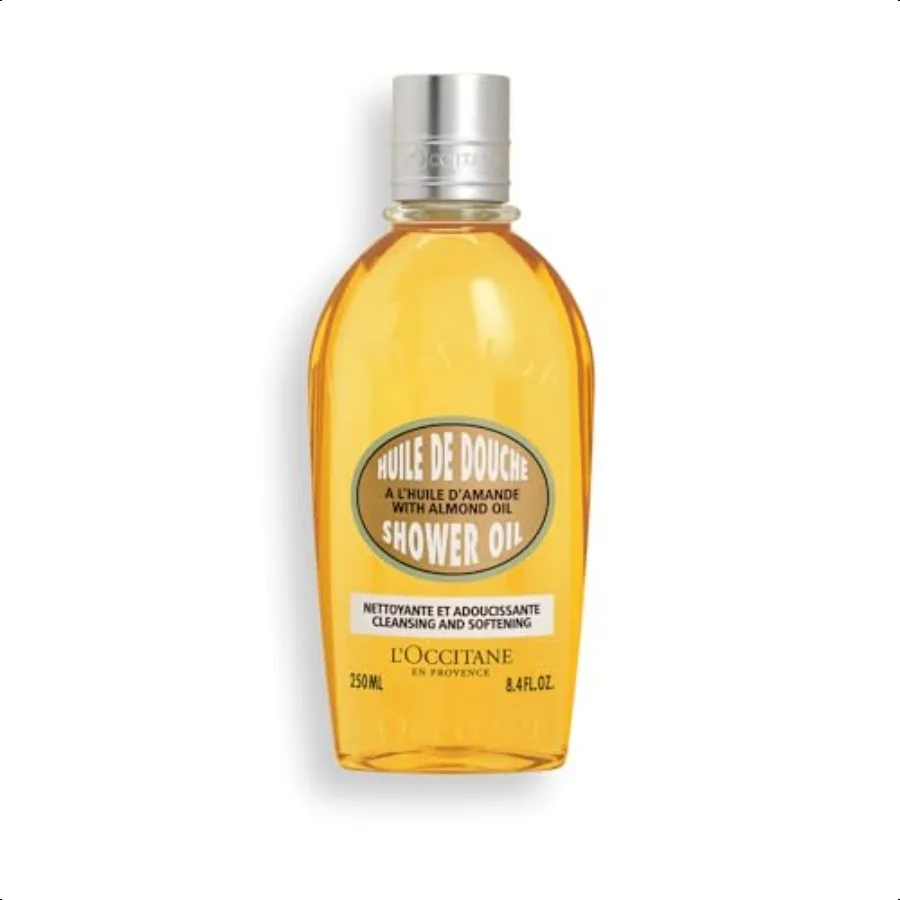 

L'Occitane Очищение Смягчение Миндальное масло для душа Мытье тела База для бритья Очищает разглаживание кожи без высыхания Молочный перо сечалка
