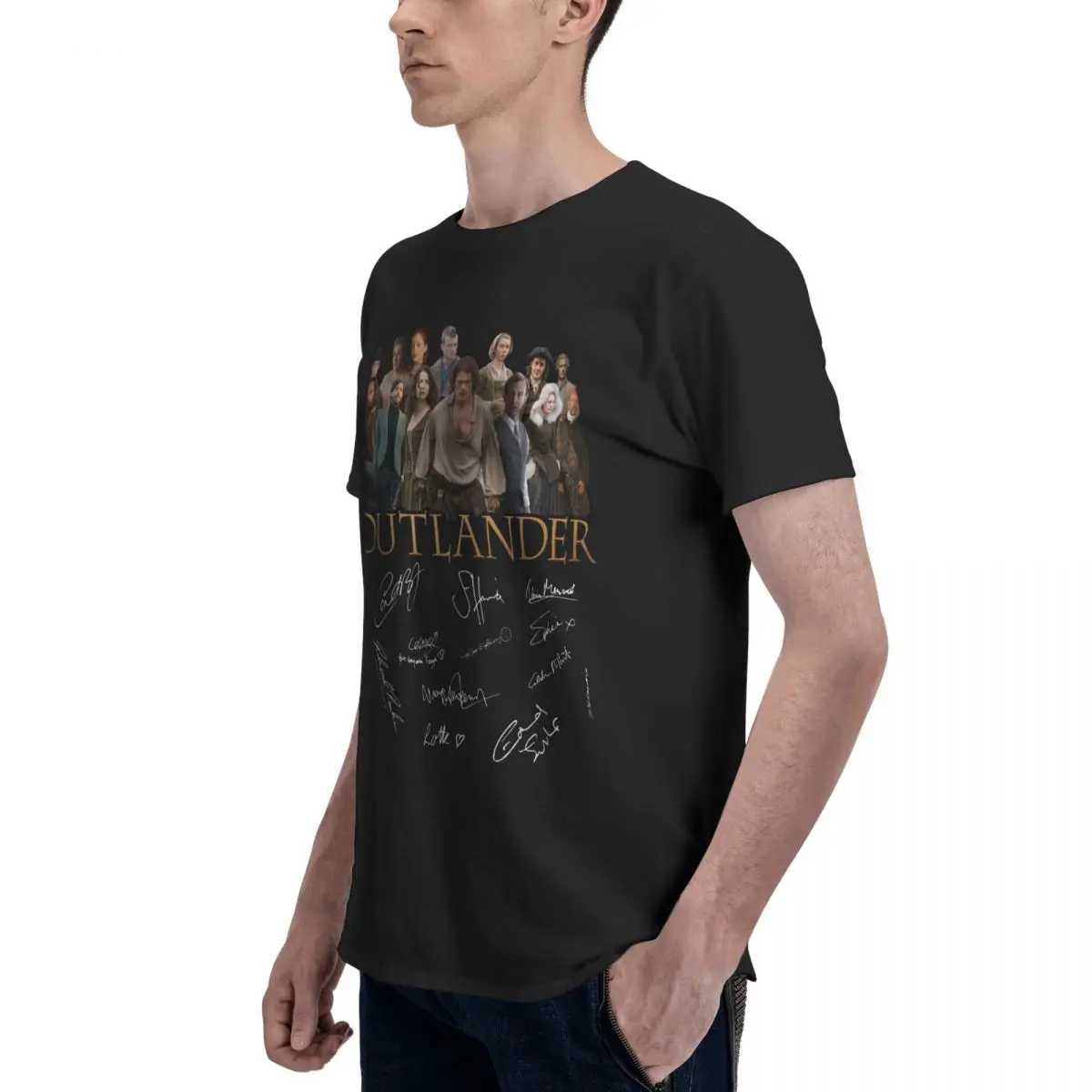 Men Outlander Series Funny T Shirt Vintage Cotton Shirt Men view 3