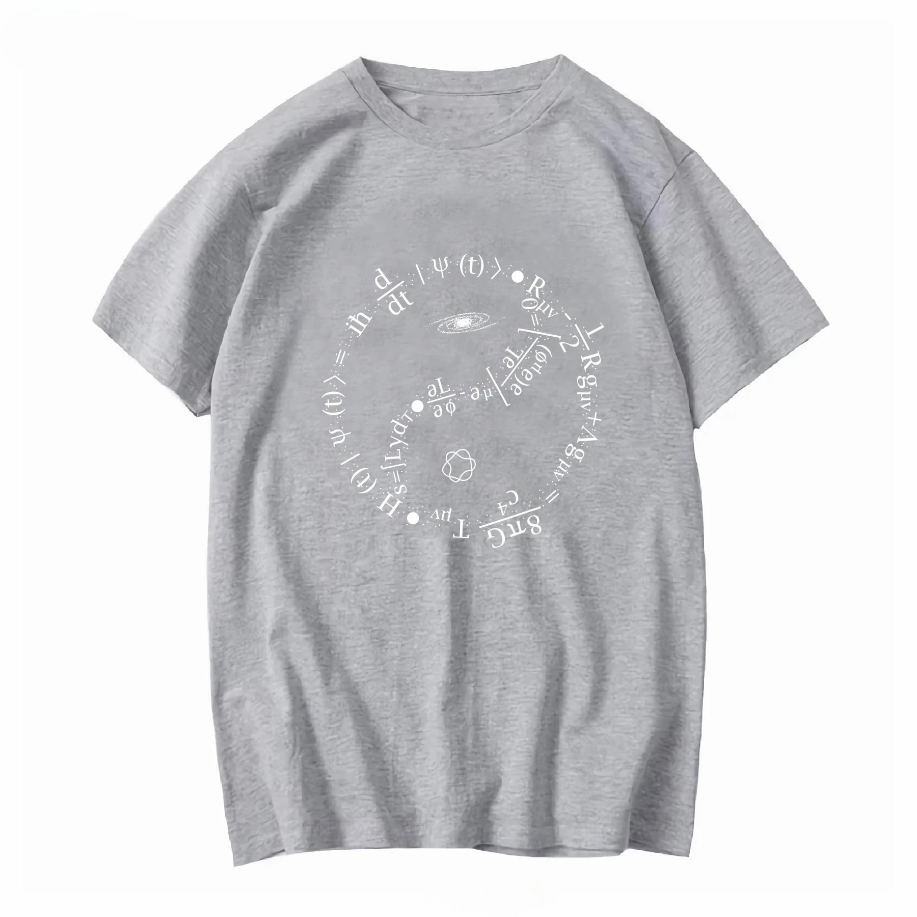2026 New Quantum Mechanics Formula String Theory Maths Universe T Shirt Black Short Sleeves Vintage Washed Unisex Graphic Summer