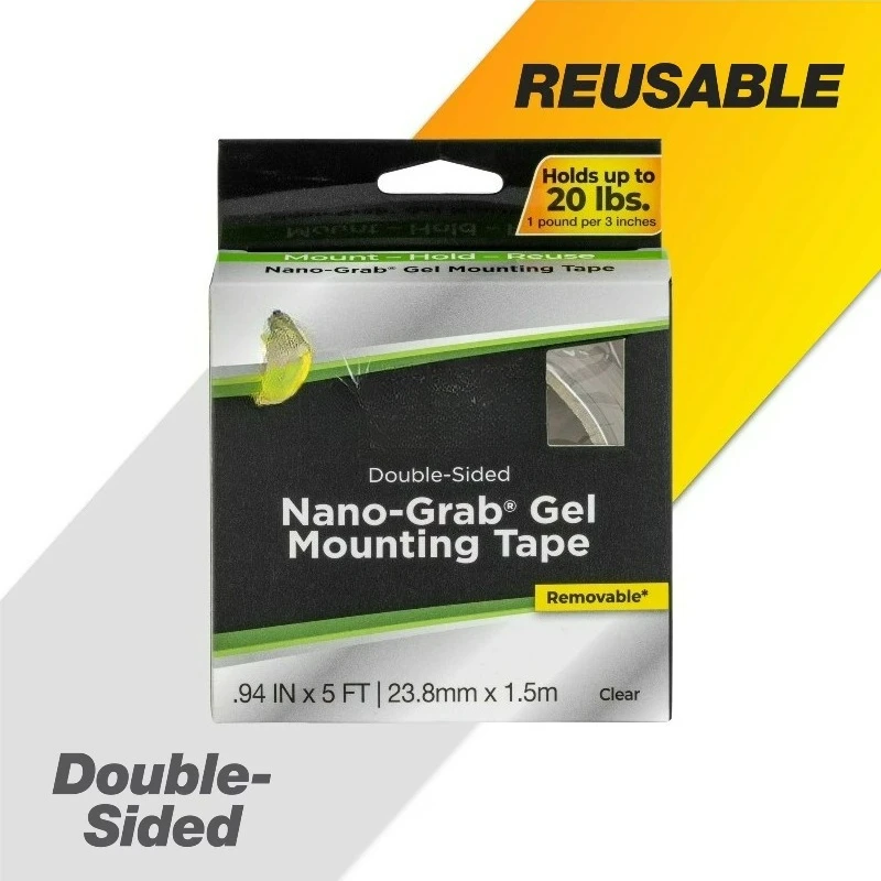 Max Strength Nano Grab Gel Mounting Tape 94 inch