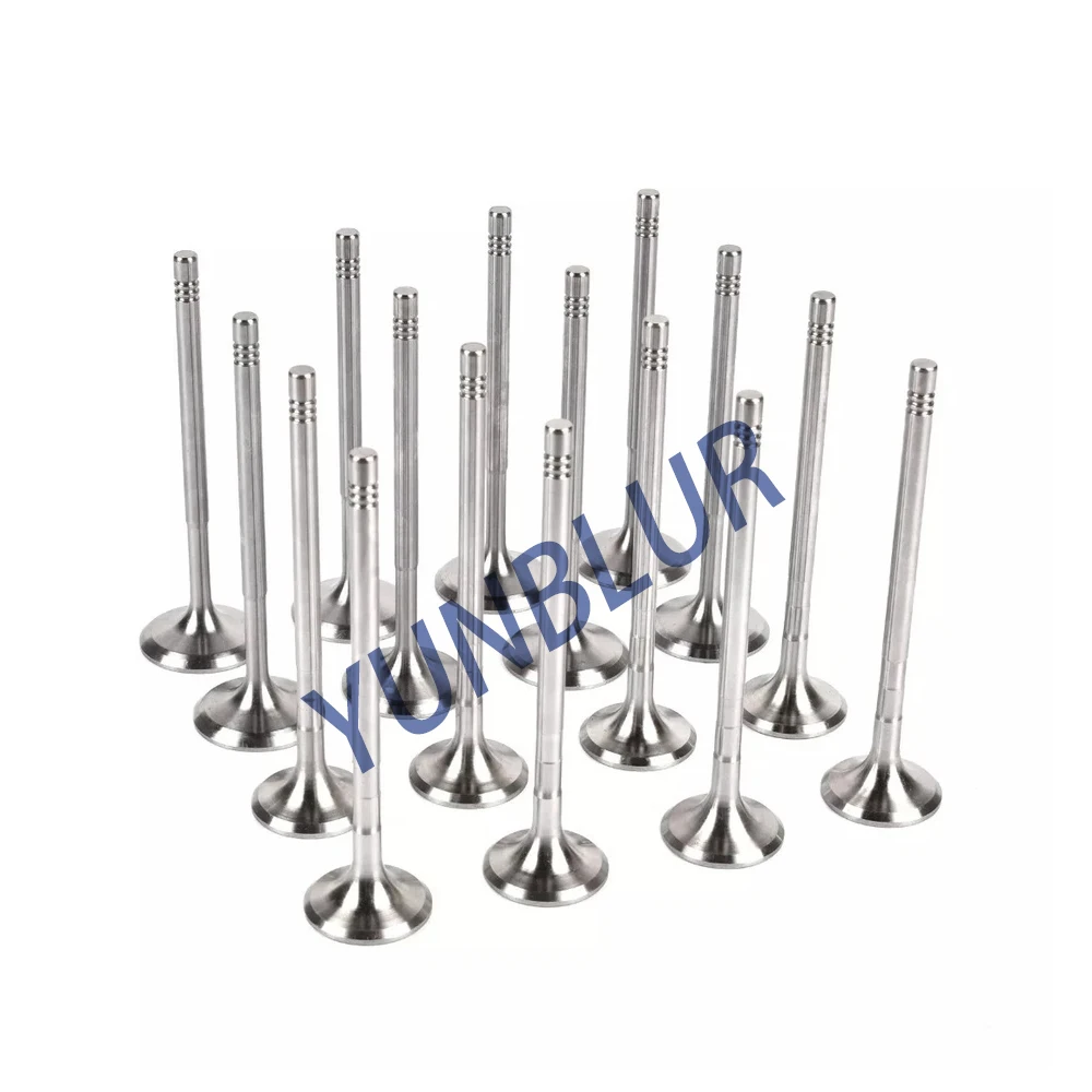 16PCS Enigne Part Intake & Exhaust Valve Kit Fit 1.8 L M271 .860 07-16 For MERCEDES-BENZ C180 C200 C250 E200 E250 SLK200 SLK250